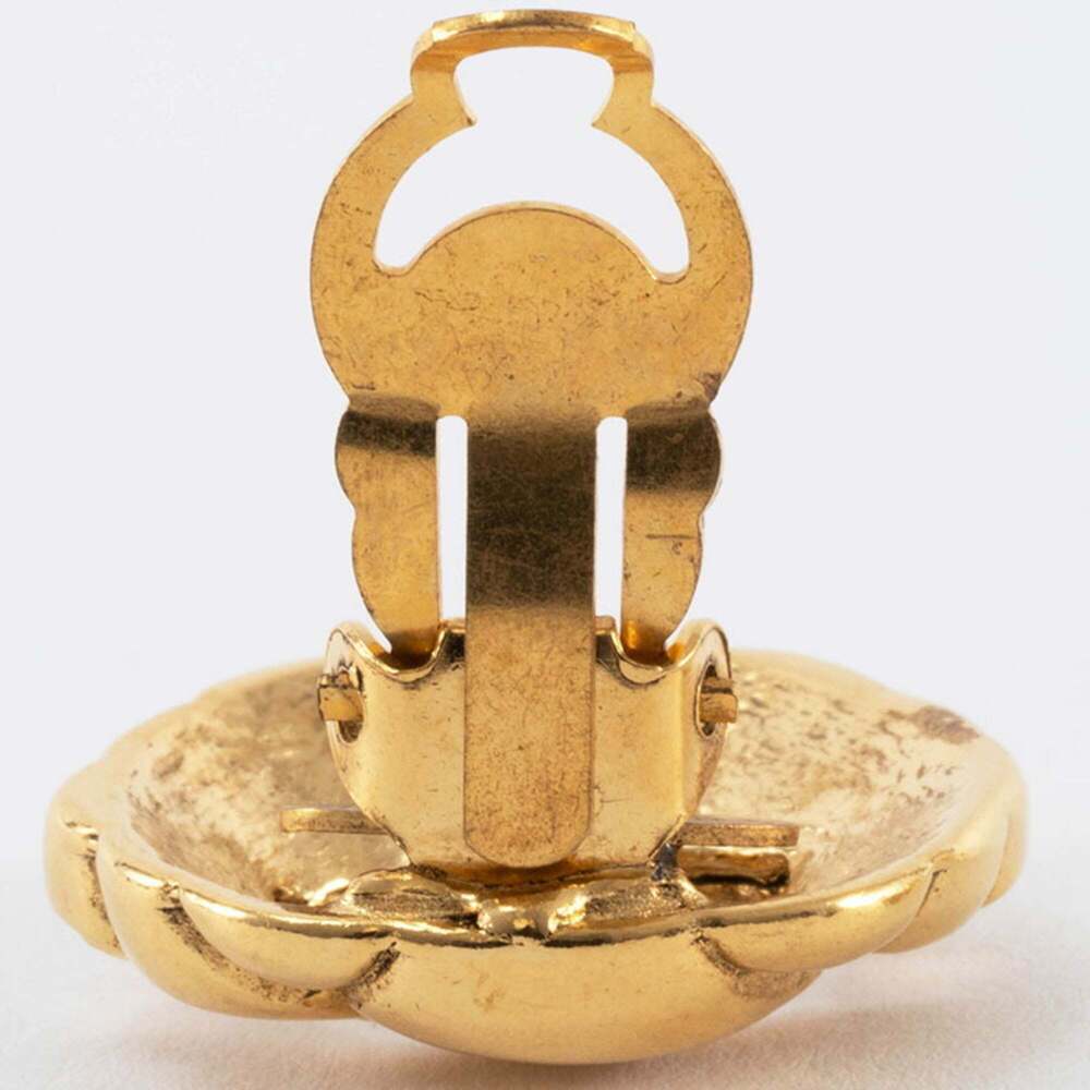 CHANEL Gold Logo Earrings - Picture 14 of 16